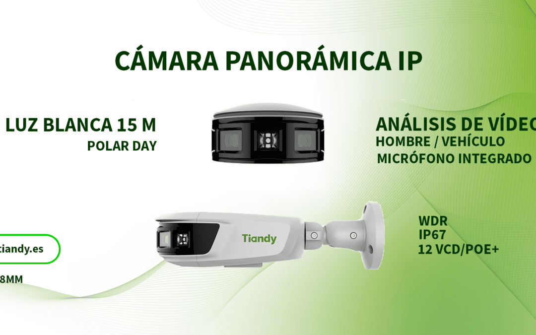 Cámara Panorámica Tiandy TC-C382V: Seguridad Sin Límites